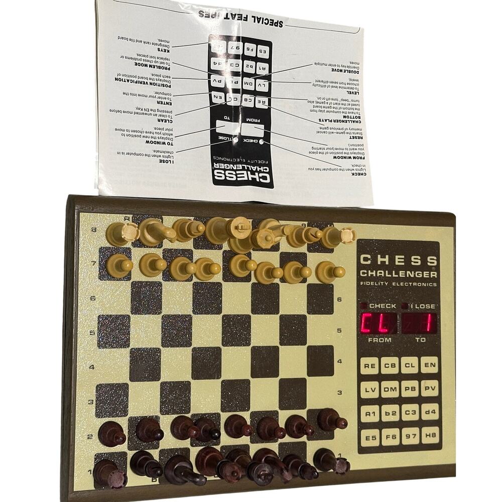 Vintage Fidelity Chess Challenger Electronic Chess Computer Complete Works